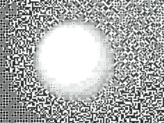 Pattern halftone effect